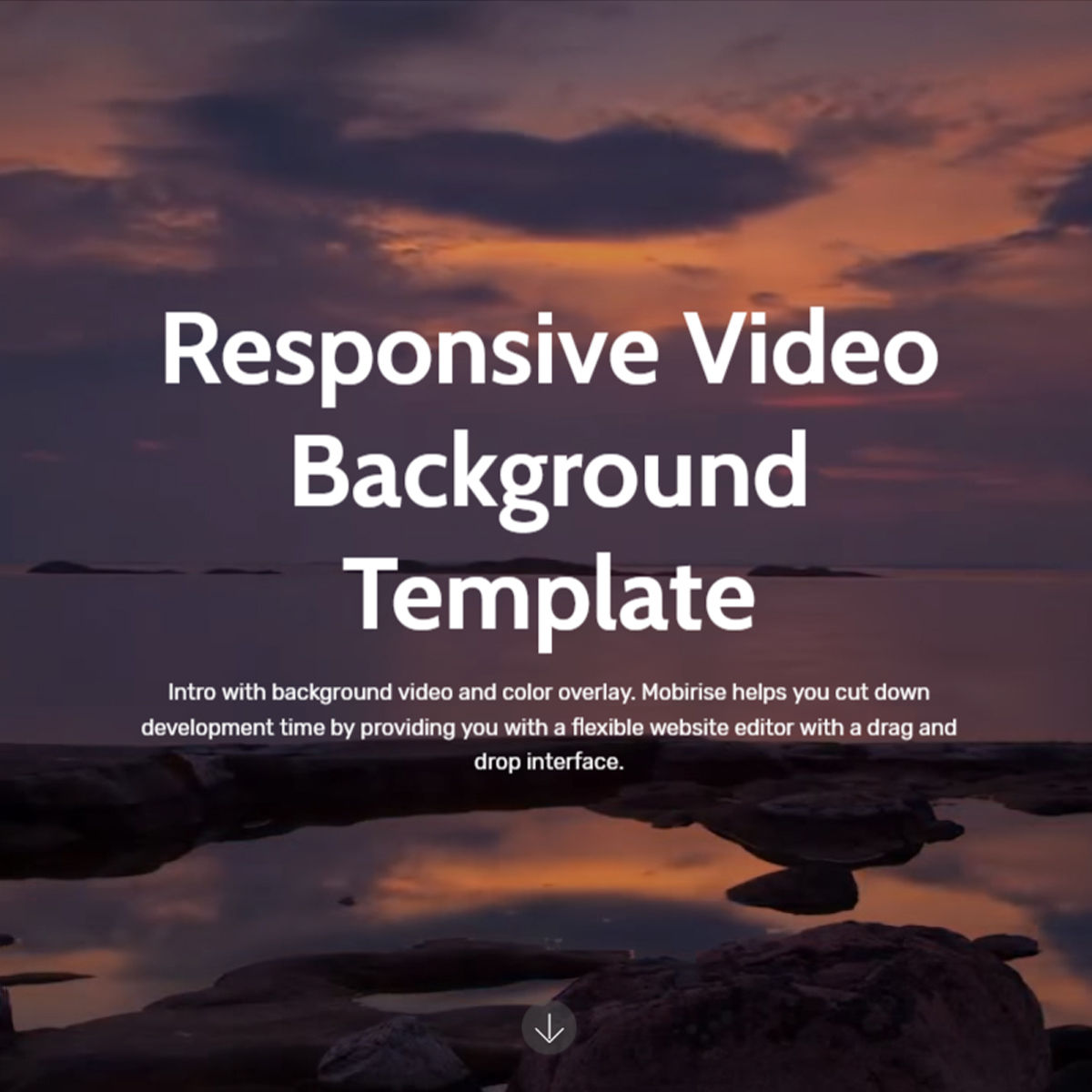 Responsive Video Background Template – Free Download